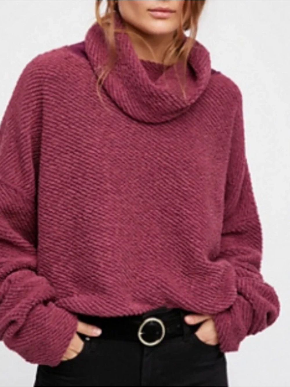 Free People Ready Or Not Oversized Sweater
Size Large